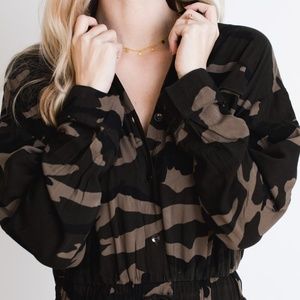 Camo Jumpsuit long sleeve